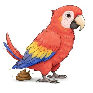 鸚鵡上廁所